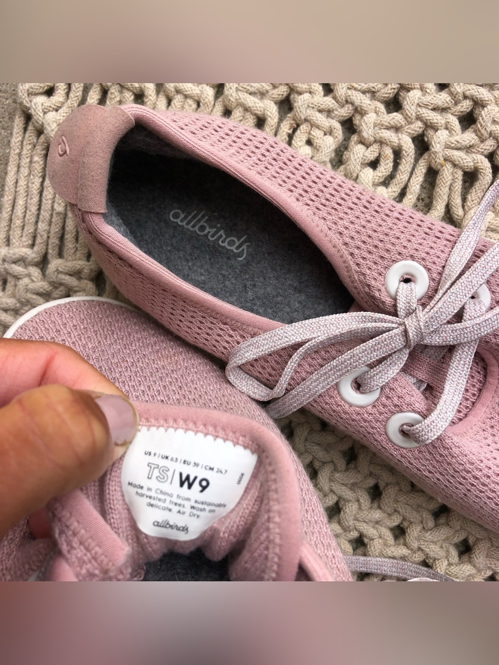 Allbirds Pink Sneakers Tree Skippers Women’s Size 9 - Picture 8 of 12